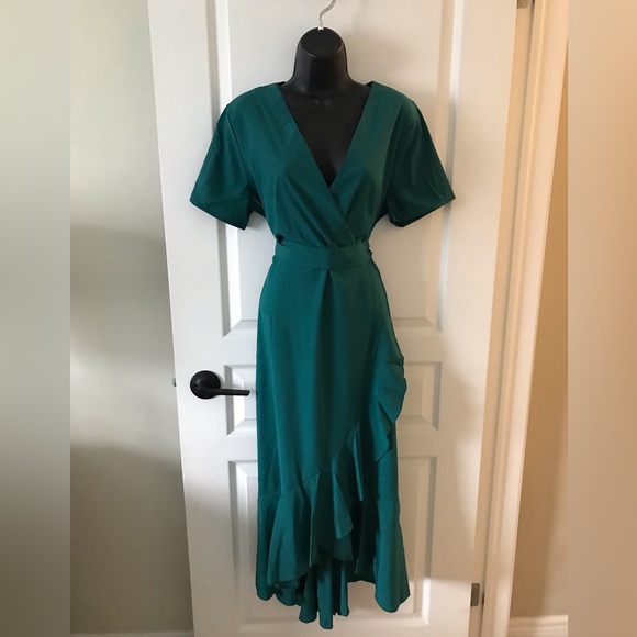 SHEIN Dresses & Skirts - Green Wrap Dress